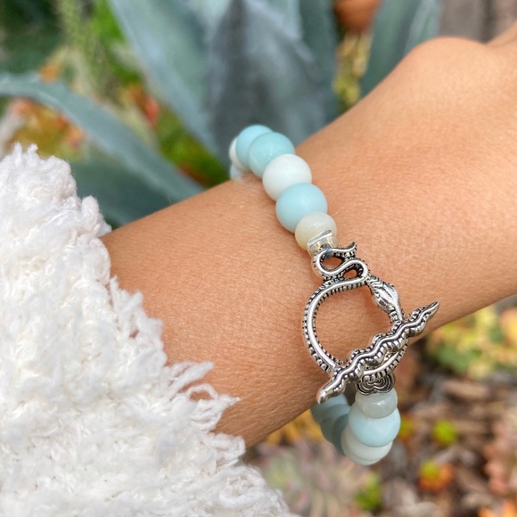 Amazonite Buddha Bracelet - Picture 4 of 7